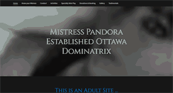 Desktop Screenshot of ottawadominatrix.com